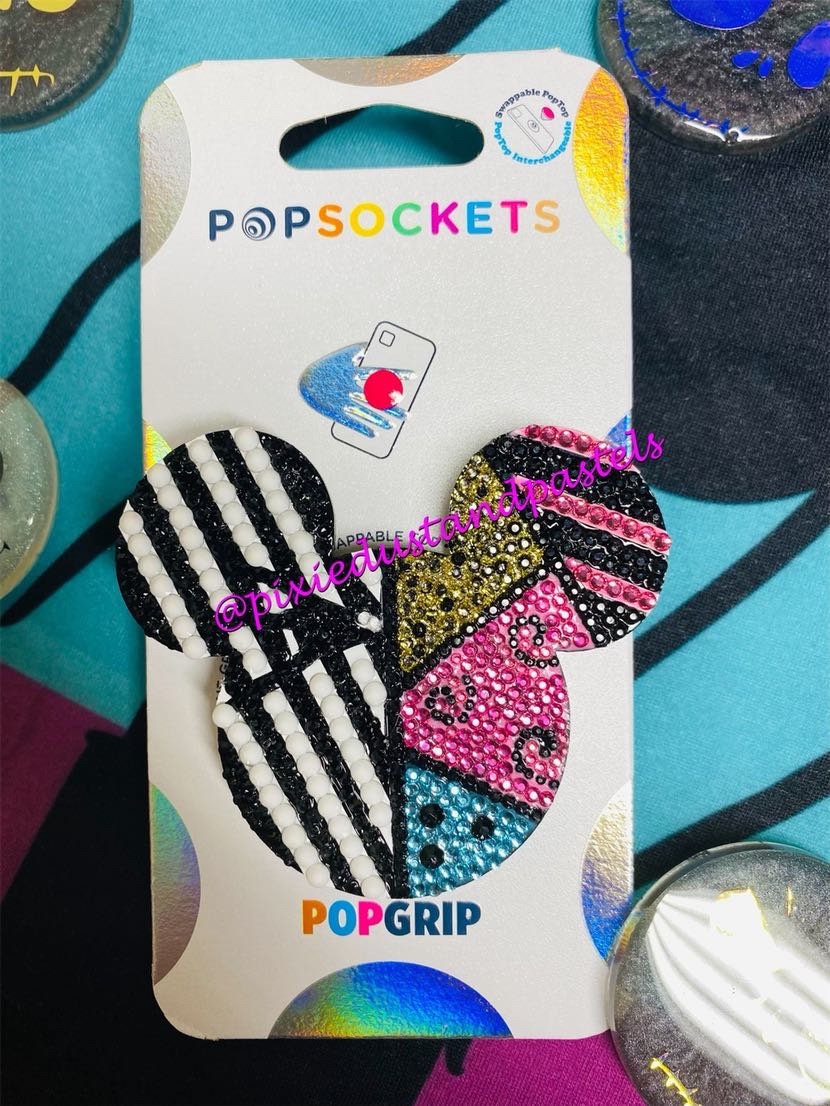 Jack and Sally 'Simply Meant to Be' Bling Phone Grip - Badge Reel - Socket - Pop Design LIMITED QUANTITIES