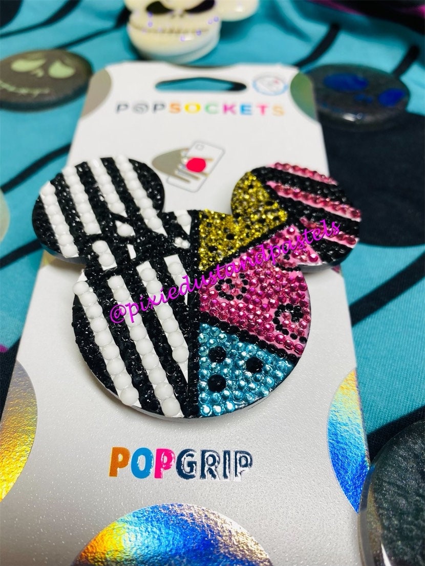 Jack and Sally 'Simply Meant to Be' Bling Phone Grip - Badge Reel - Socket - Pop Design LIMITED QUANTITIES