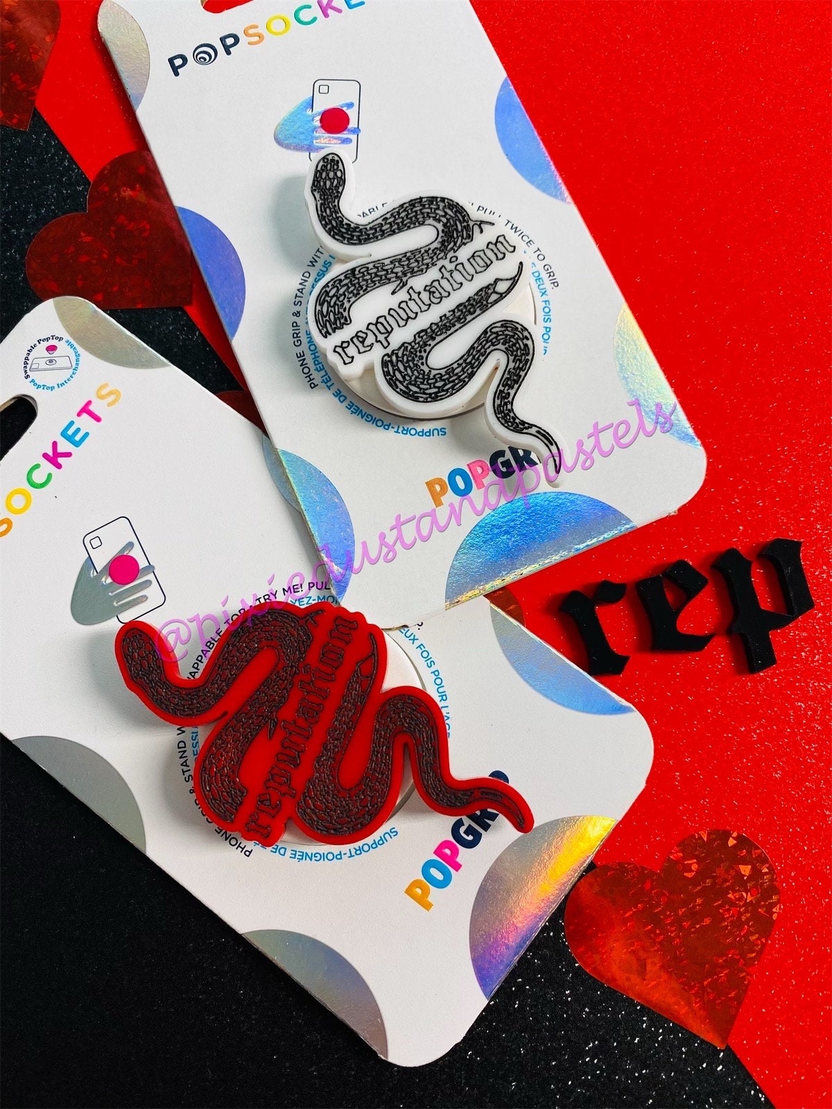 Reputation is everything Phone Grip! Rep this Swiftie Eras Phone Pop! Taylor-Reputation- Love -Music Inspired Phone Socket - Snake Design!