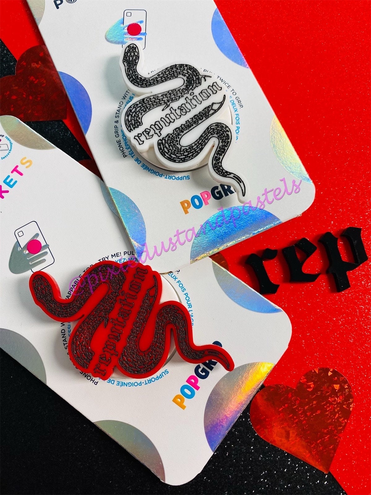 Reputation is everything Phone Grip! Rep this Swiftie Eras Phone Pop! Taylor-Reputation- Love -Music Inspired Phone Socket - Snake Design!