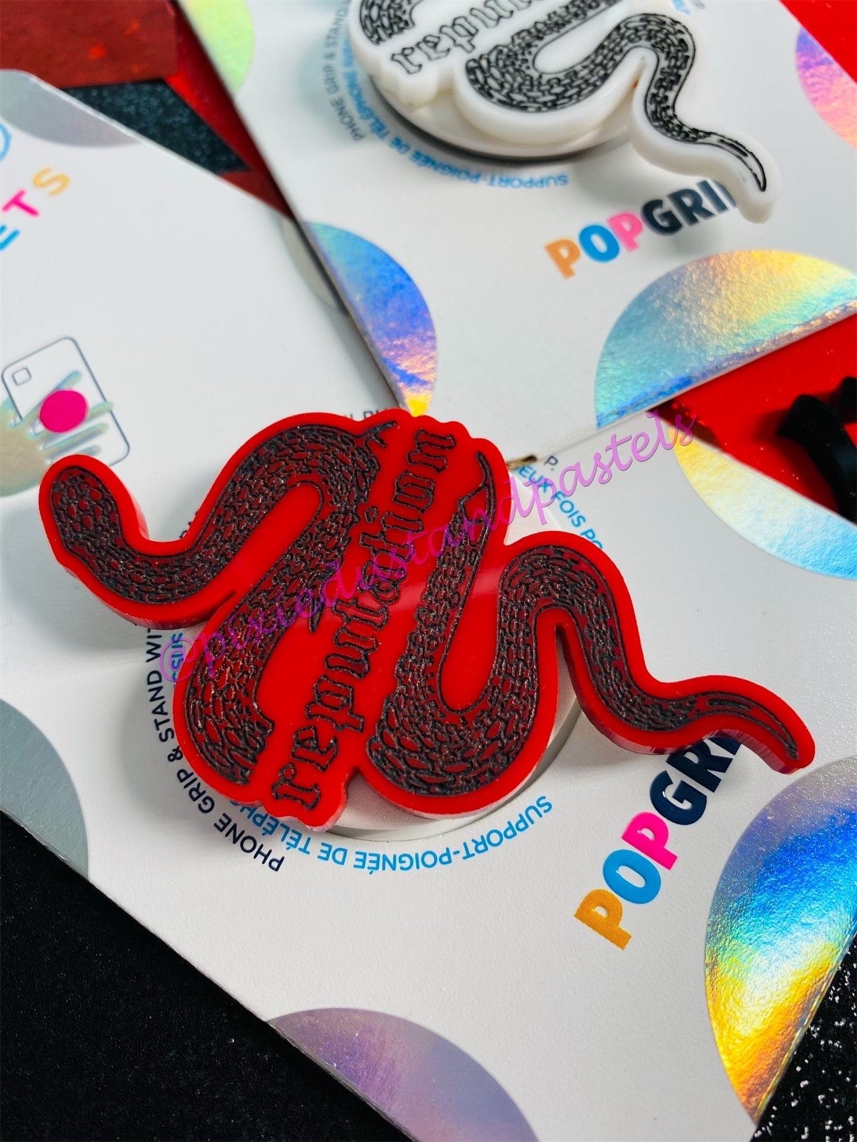 Reputation is everything Phone Grip! Rep this Swiftie Eras Phone Pop! Taylor-Reputation- Love -Music Inspired Phone Socket - Snake Design!