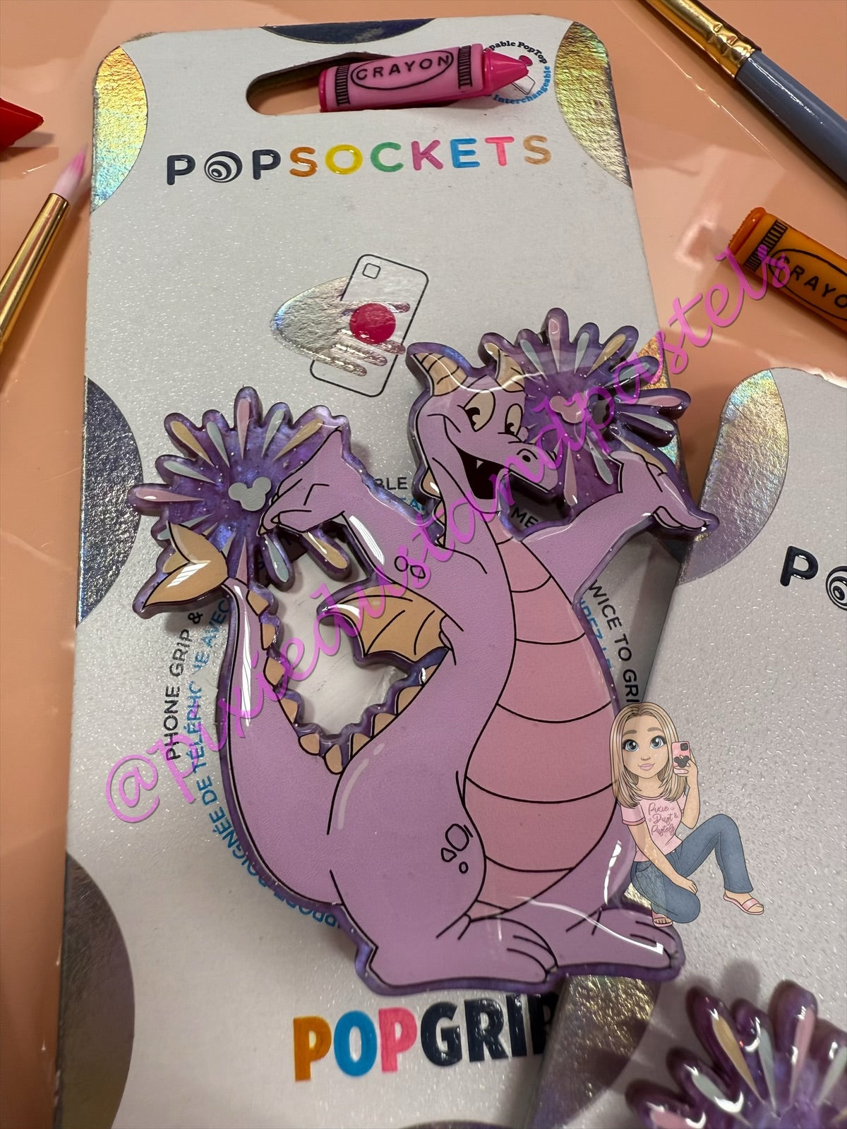 Figments Spark of Imagination Phone Grip or Badge Reel!