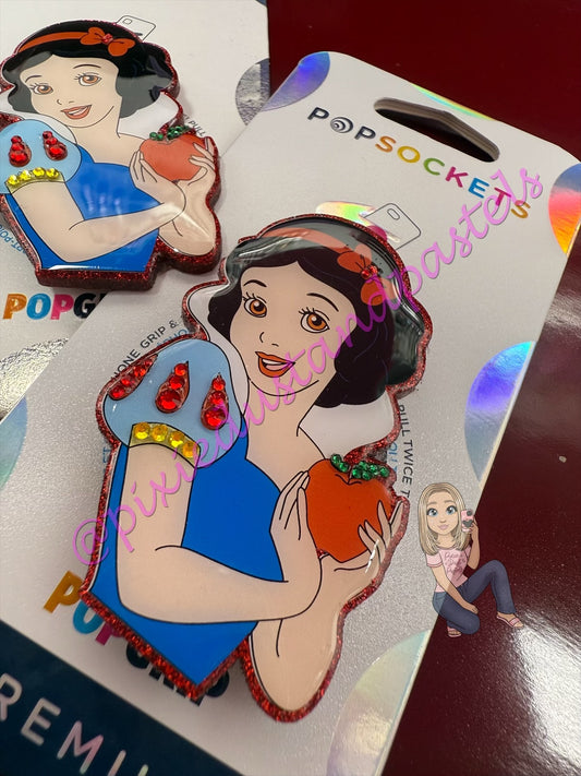 Classic Fairytale Charm meets Snow White!! ❤️💙 Snow White Phone Grip