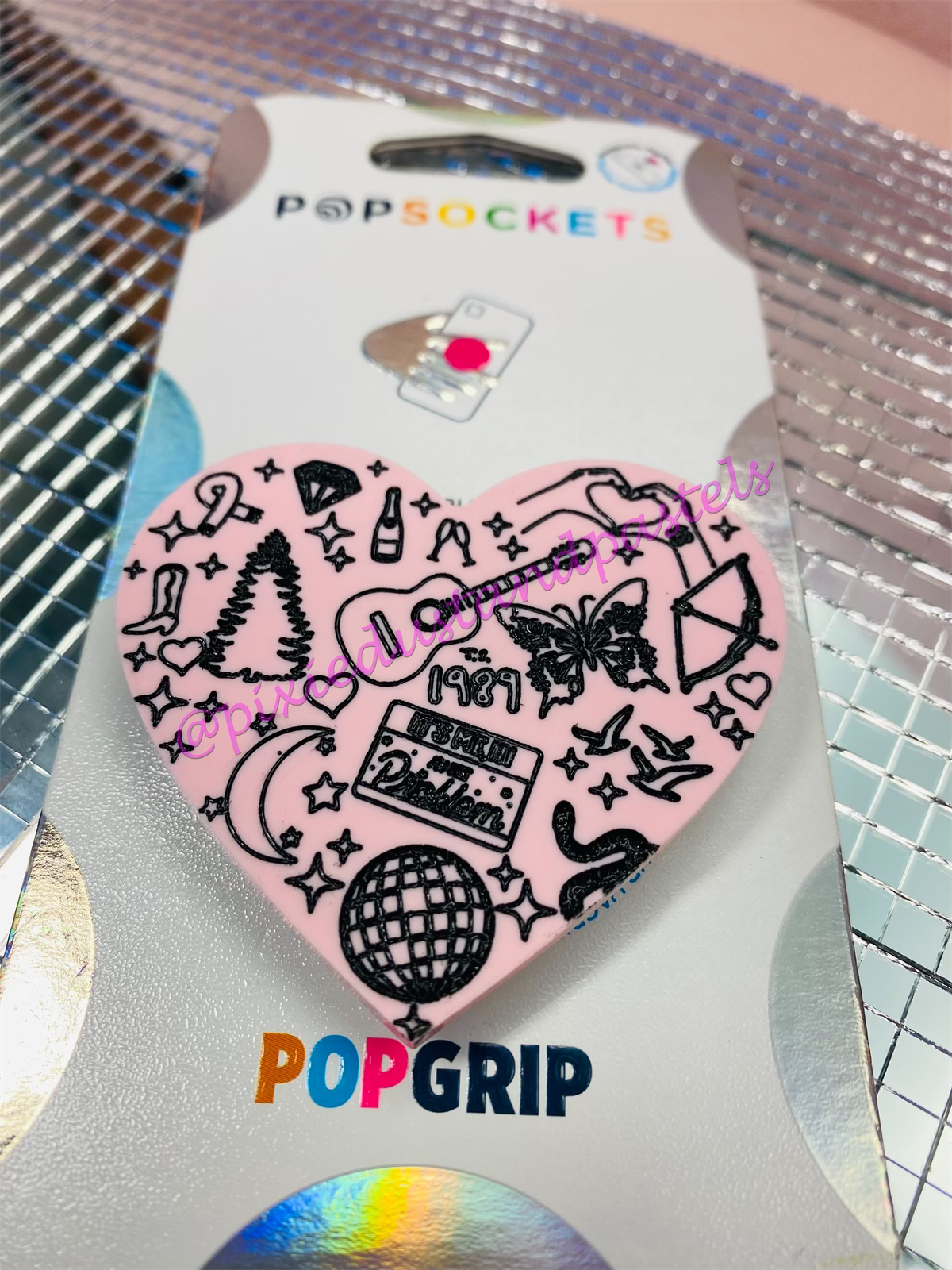 In my Phone Grip Era! Swiftie Iconic Eras Phone Pop! TS symbols and albums icons Music Inspired Phone Socket - Custom Colors