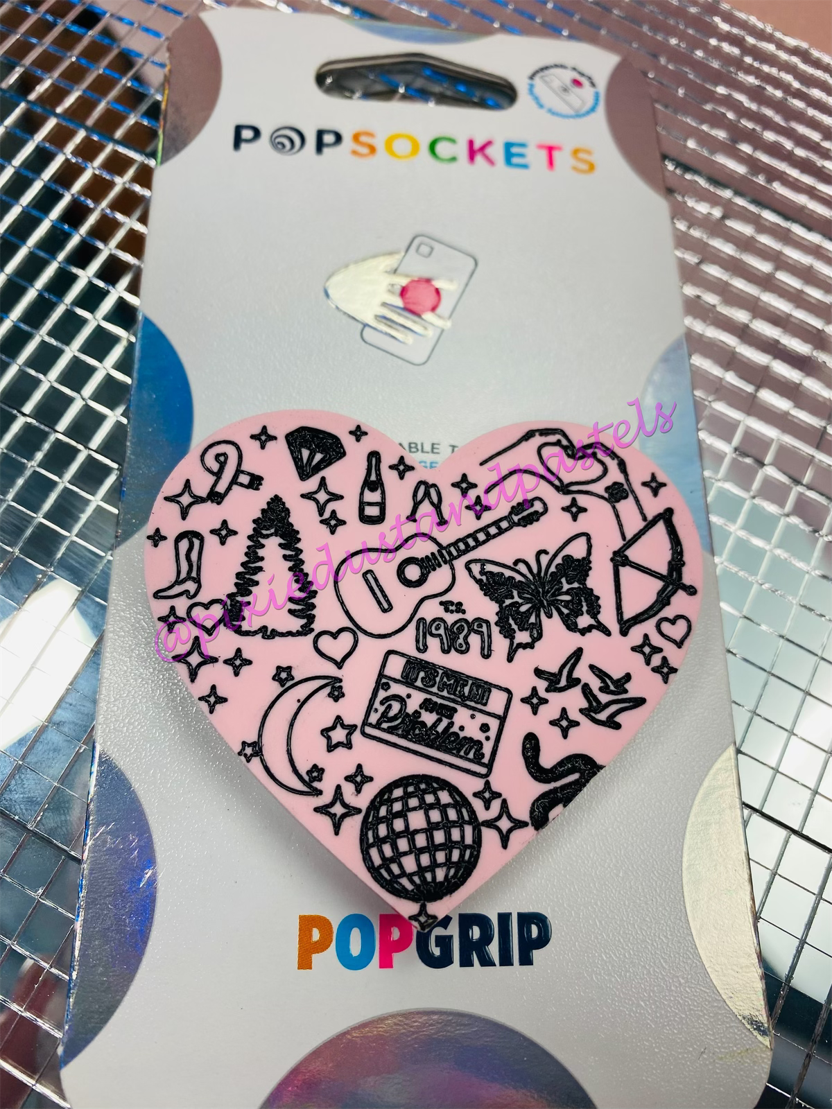 In my Phone Grip Era! Swiftie Iconic Eras Phone Pop! TS symbols and albums icons Music Inspired Phone Socket - Custom Colors