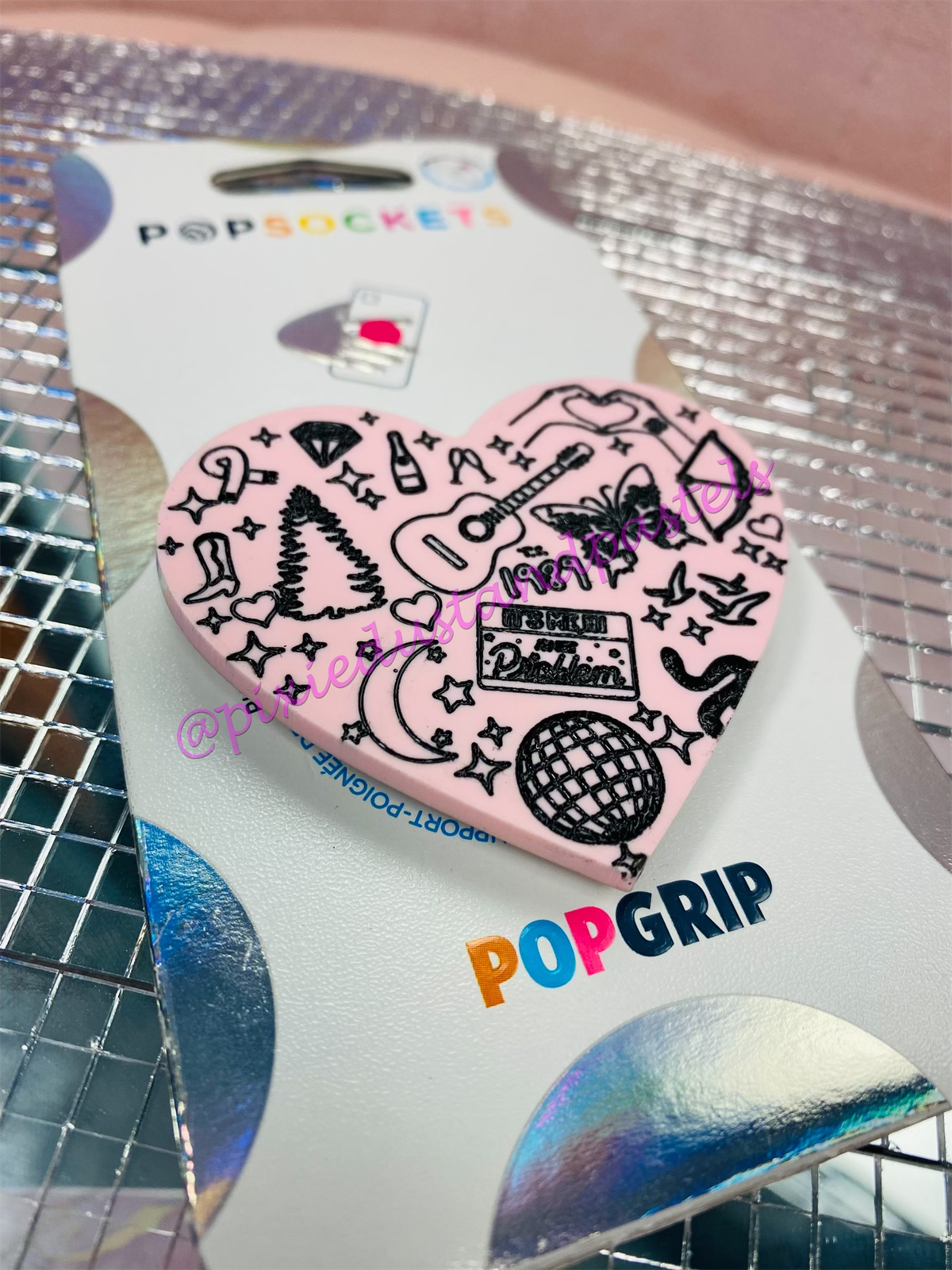 In my Phone Grip Era! Swiftie Iconic Eras Phone Pop! TS symbols and albums icons Music Inspired Phone Socket - Custom Colors