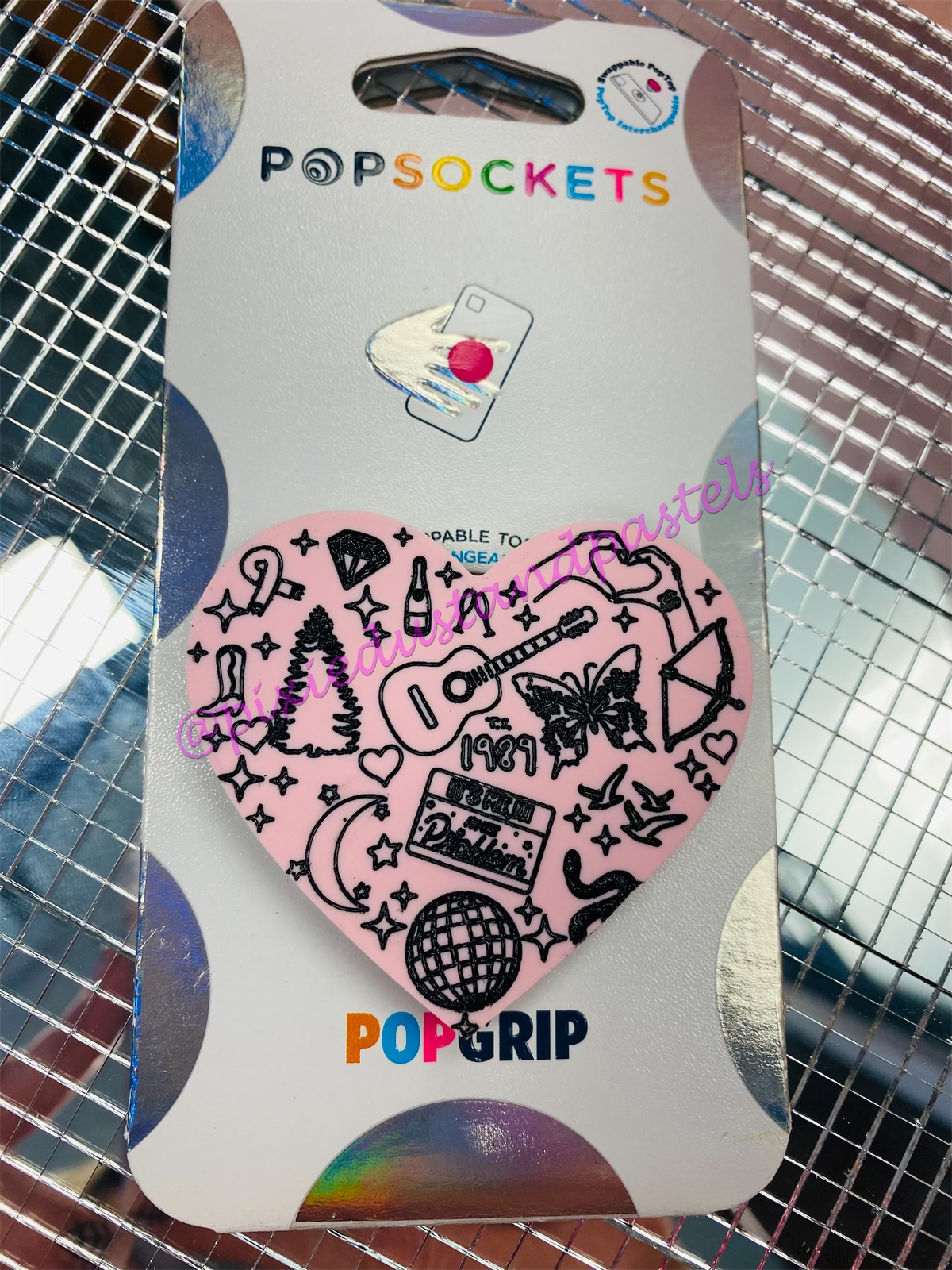 In my Phone Grip Era! Swiftie Iconic Eras Phone Pop! TS symbols and albums icons Music Inspired Phone Socket - Custom Colors