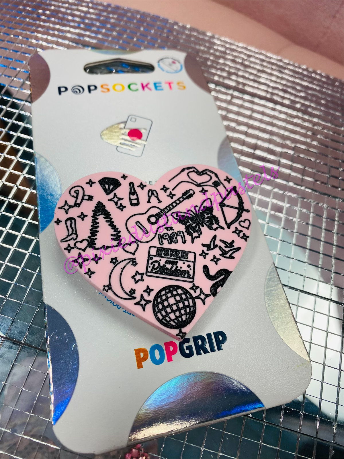 In my Phone Grip Era! Swiftie Iconic Eras Phone Pop! TS symbols and albums icons Music Inspired Phone Socket - Custom Colors