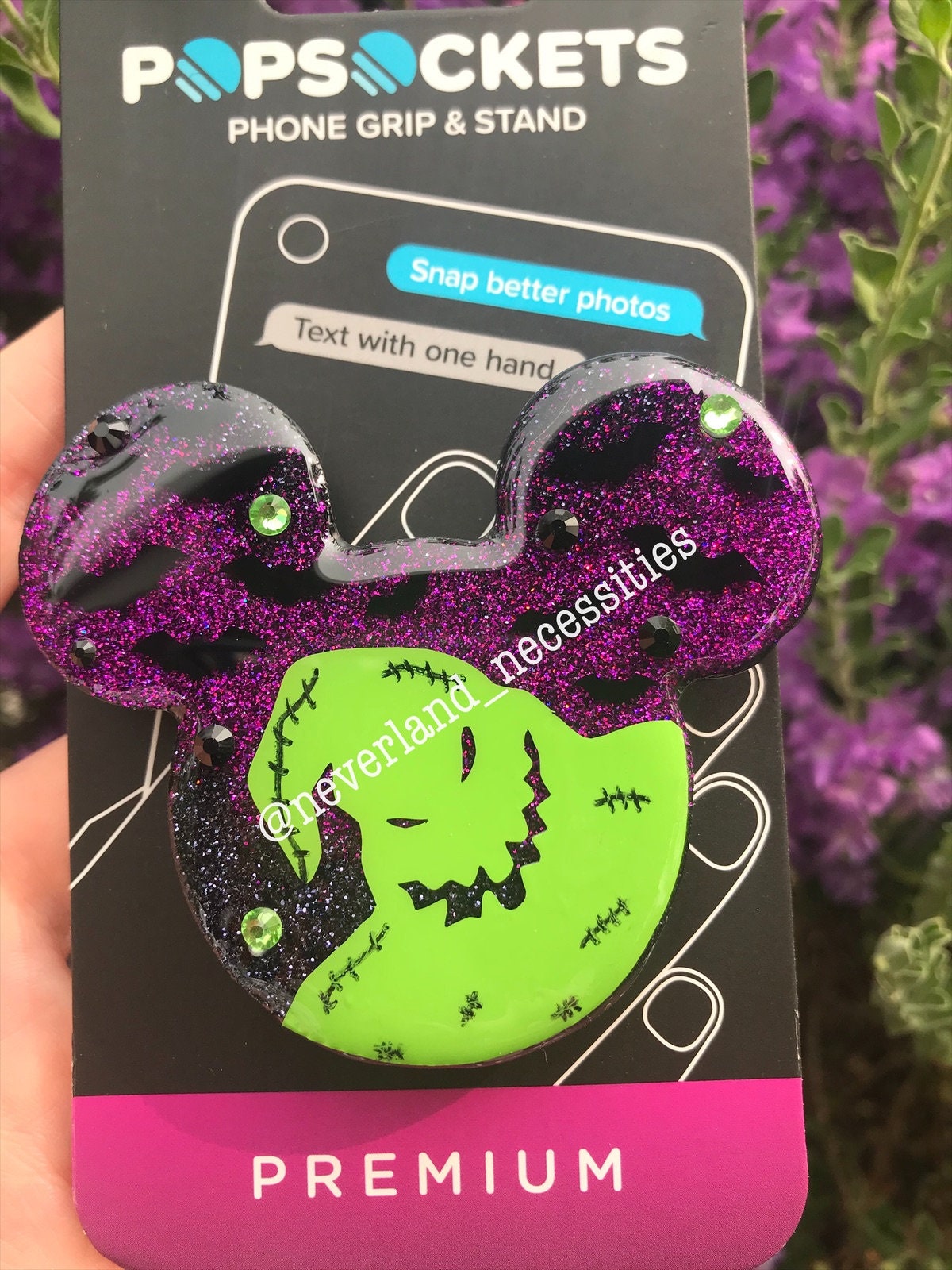 Bats in the Belfry! Oogie Halloweentown Phone Grip or Badge Reel - Boogie down this Halloween with a new Phone Grip!