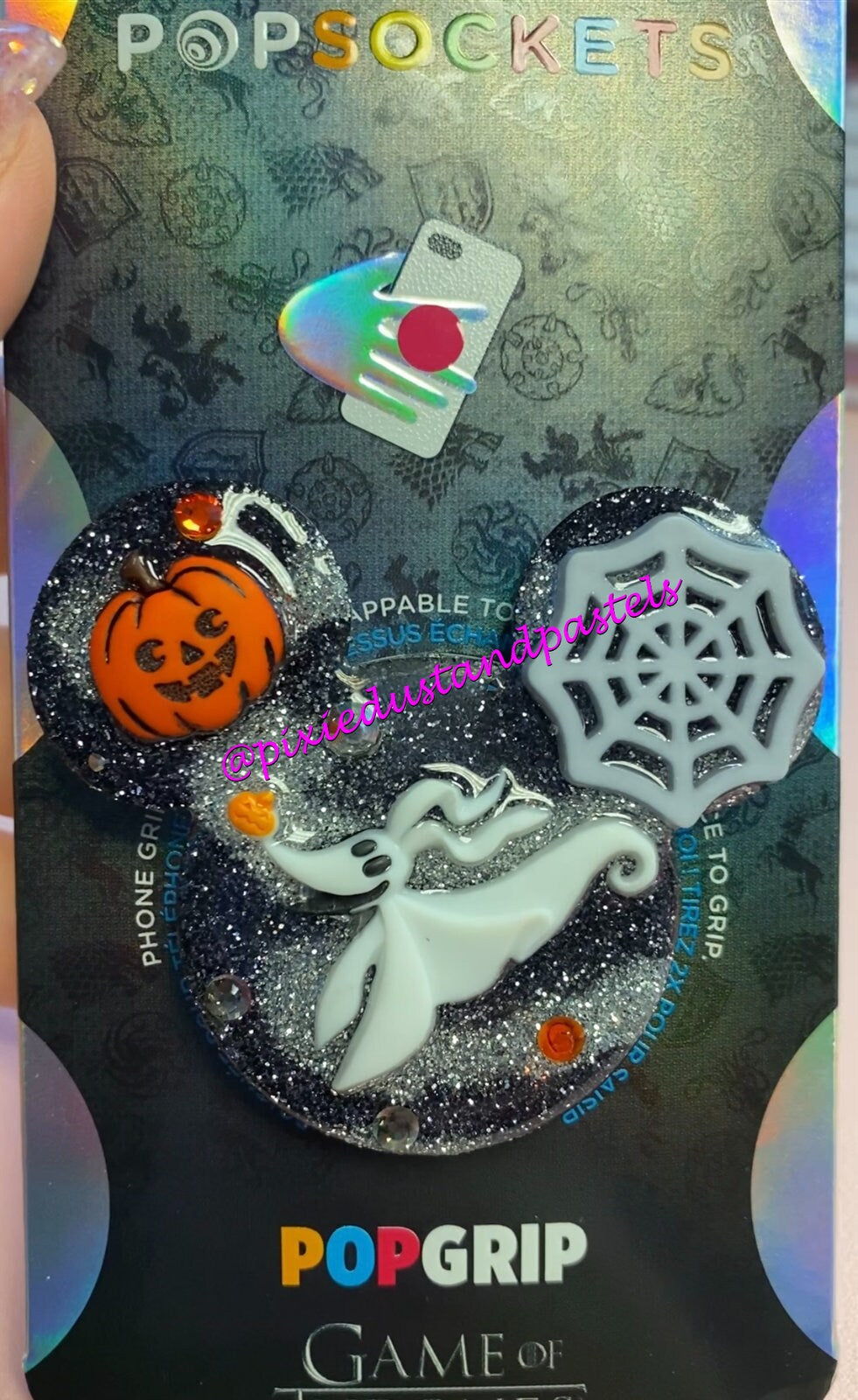 Zero’s Flight Phone Grip - NBC Halloween Phone Socket or Badge Reel