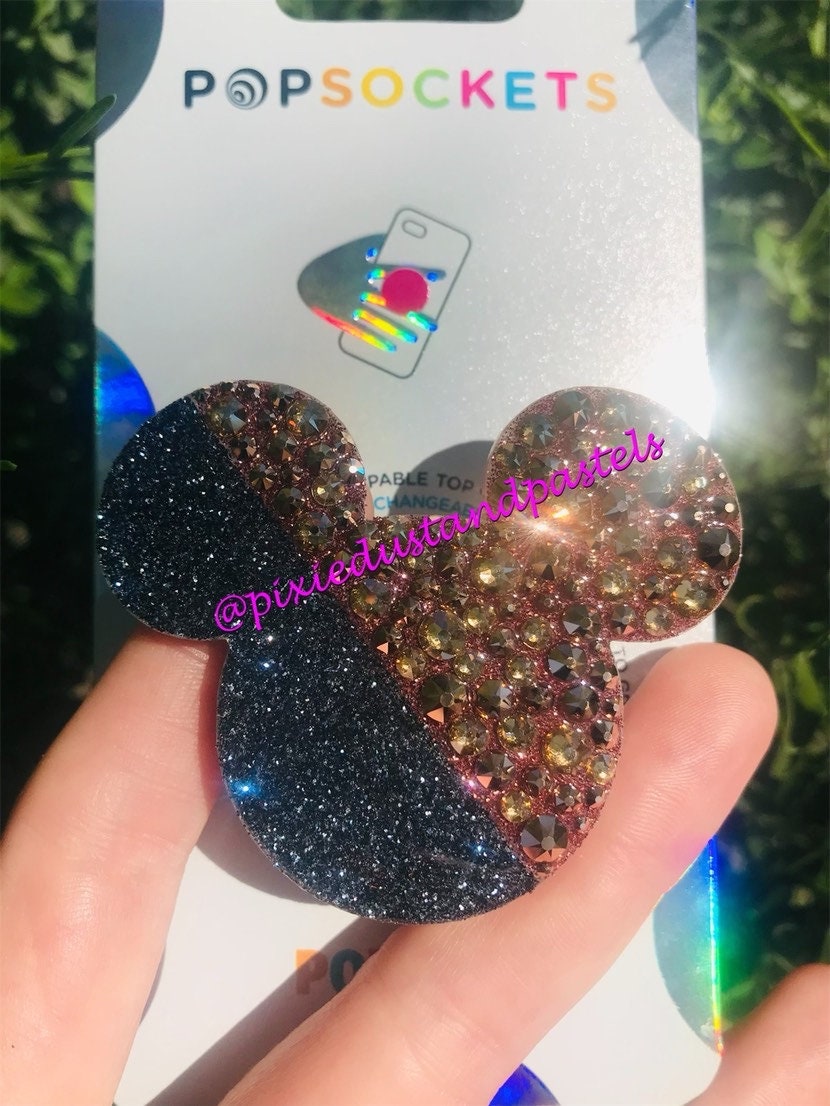 Best of Both Worlds Magical Glitter and Crystal Phone Socket - Phone Grip - Personalize your design!