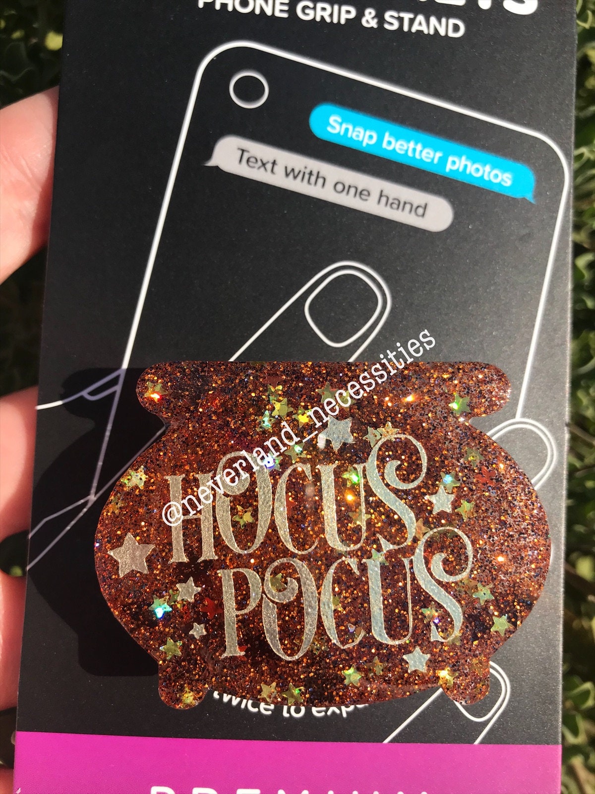 Let’s Fly! Witches and Sisters Unite for this Hocus Phone Socket Pocus - Phone grip with 2 choices!