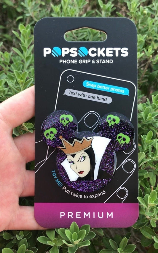 Just one bite! Evil Queen Phone Grip - Badge Reel - Phone Grip Pop