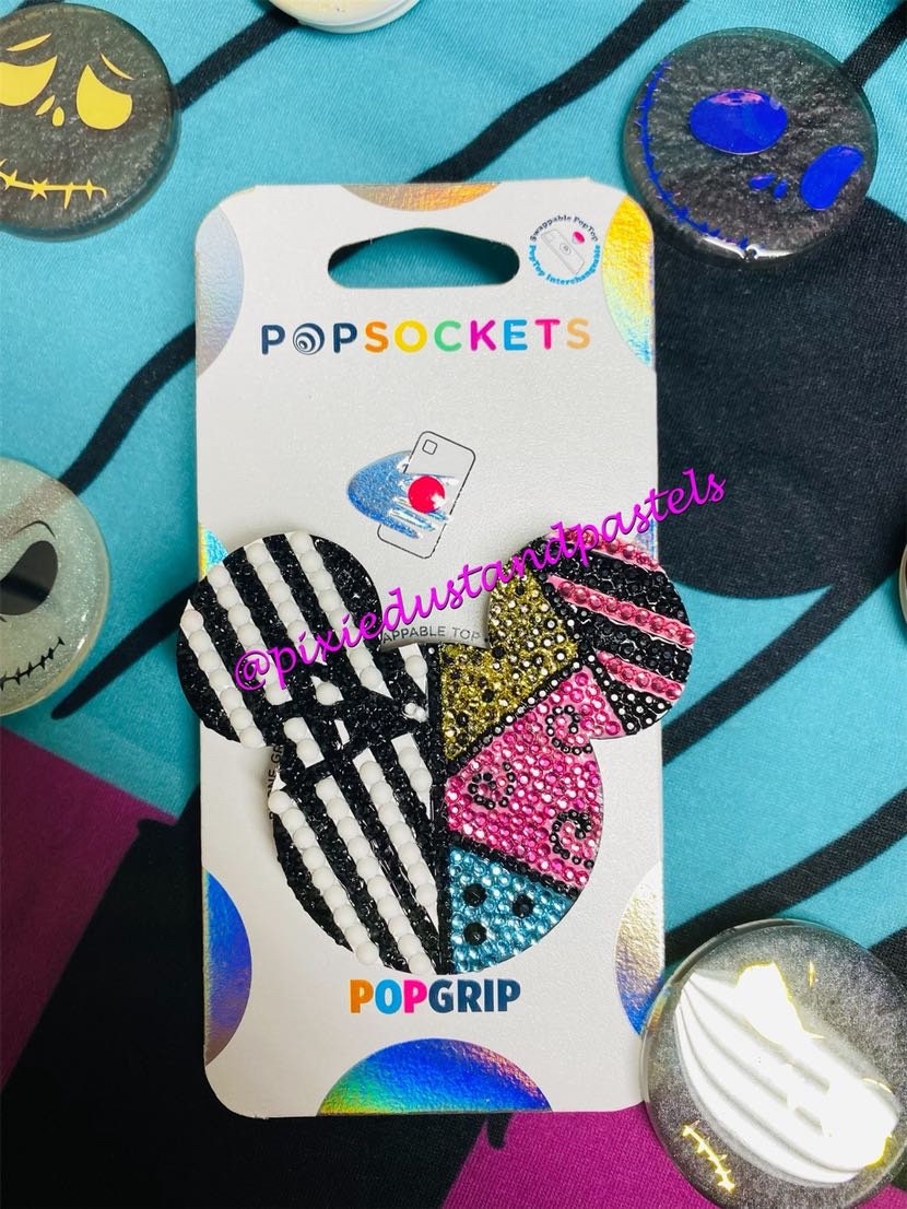 Jack and Sally 'Simply Meant to Be' Bling Phone Grip - Badge Reel - Socket - Pop Design LIMITED QUANTITIES