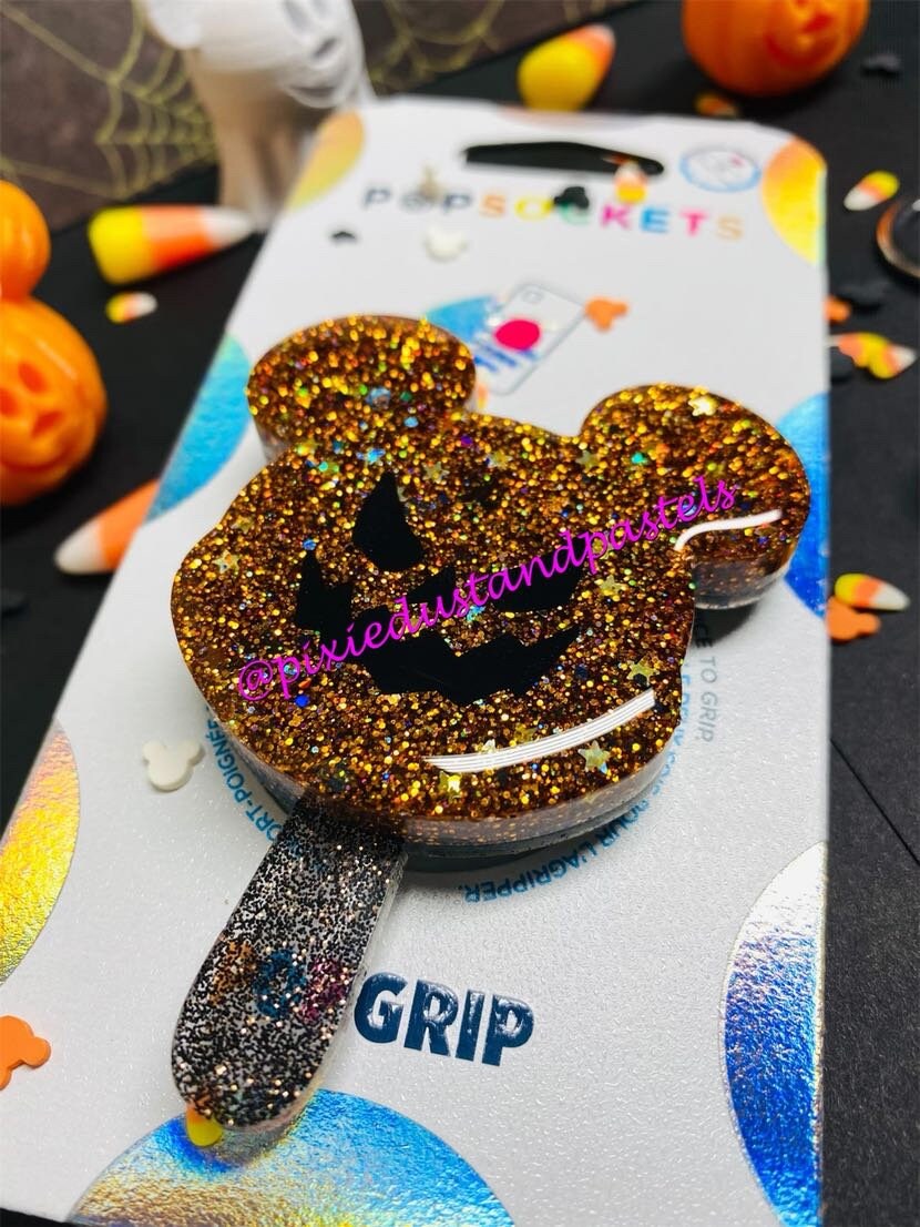 Halloween Mickey Shaped Treats Galore!  Phone Grip or Badge Reel - Get your Treat on this Halloween with a new Phone Grip!