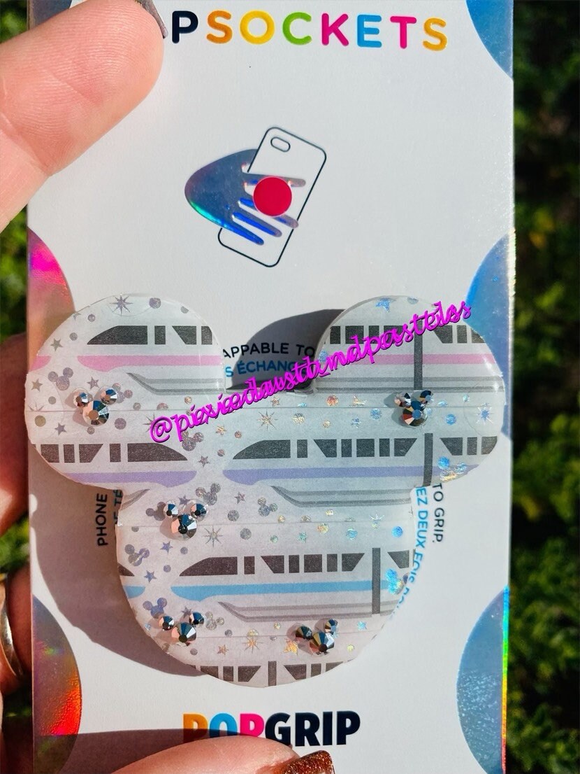 Pastel Monorail Dreams - Transportation - Railway - Phone Accessory or Badge Reel