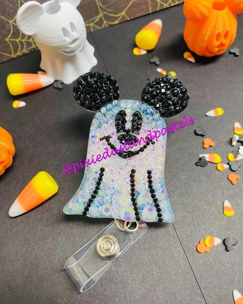 BOO!! Halloween Mickey Phone Grip or Badge Reel - Get Batty or Ghostly this Halloween with a new Phone Grip!