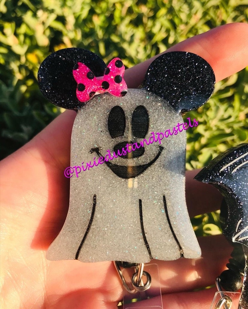 BOO!! Halloween Mickey Phone Grip or Badge Reel - Get Batty or Ghostly this Halloween with a new Phone Grip!