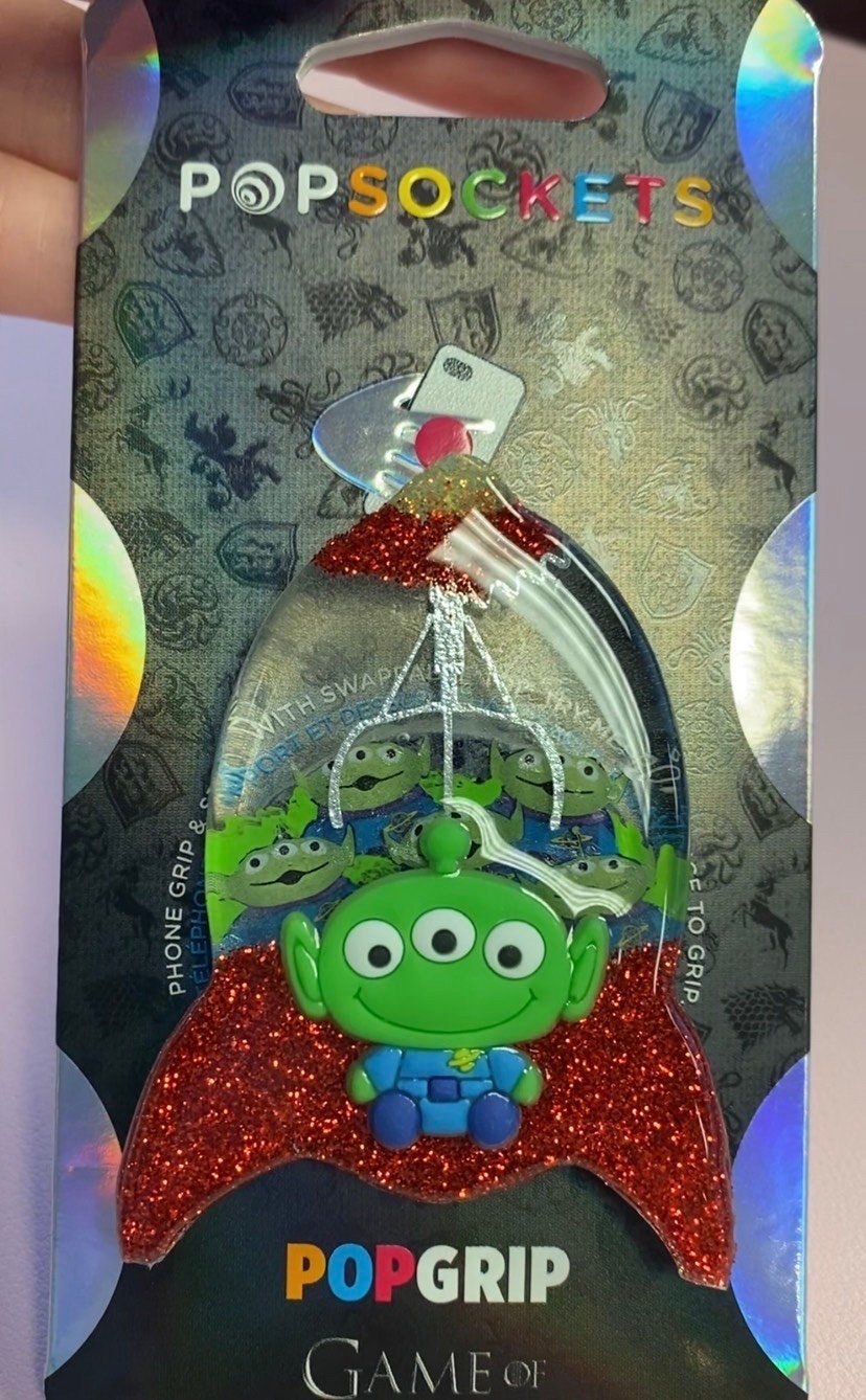 OhhhAhhhh The Clawwww! Alien Toy Story Phone Socket - Rocketship Crane game Little green men Phone Grip