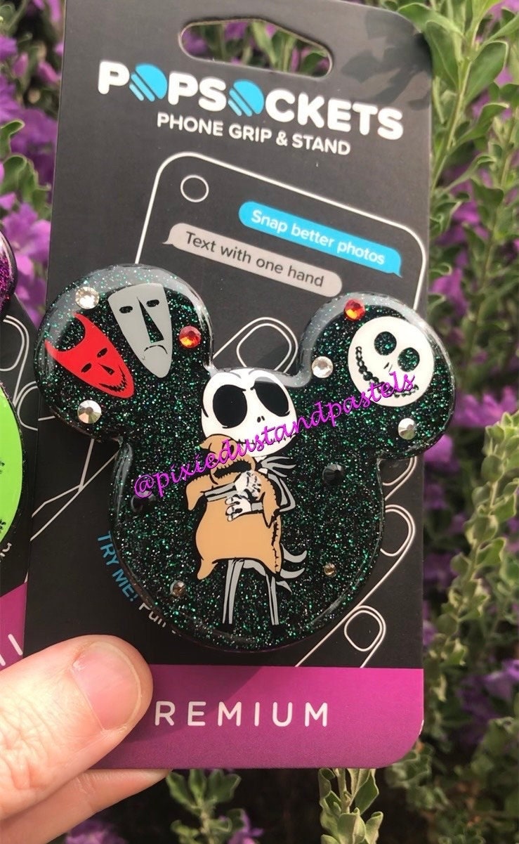 Jack Snuglington and baby Oogie Phone Socket! Skellington Phone Grip - Nightmare Before Christmas Fav!