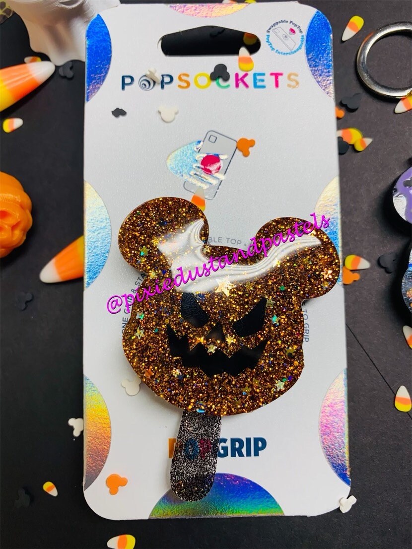 Halloween Mickey Shaped Treats Galore!  Phone Grip or Badge Reel - Get your Treat on this Halloween with a new Phone Grip!