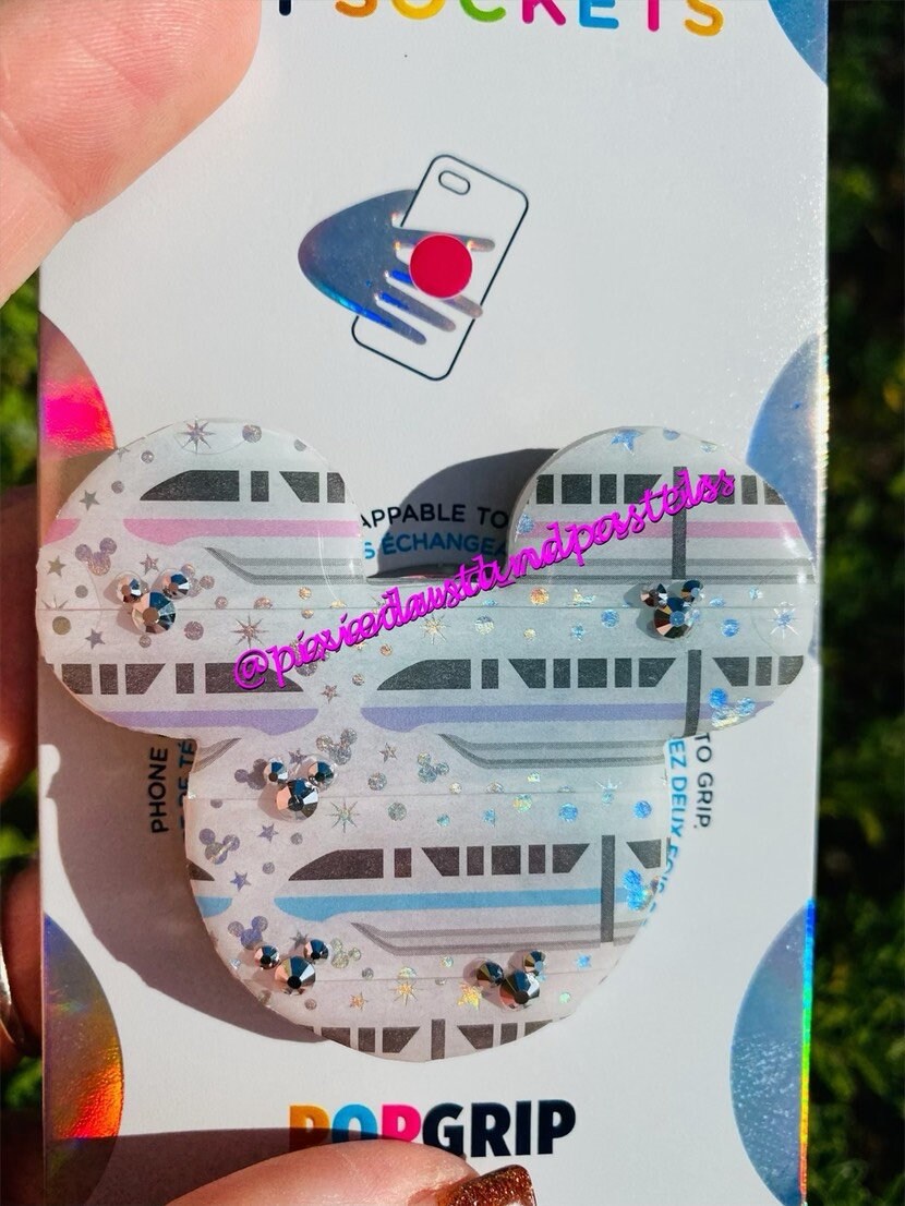 Pastel Monorail Dreams - Transportation - Railway - Phone Accessory or Badge Reel