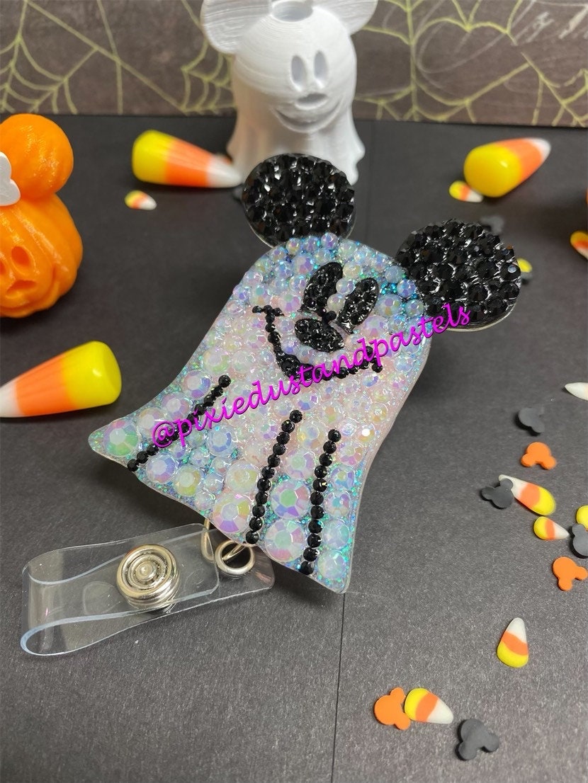 BOO!! Halloween Mickey Phone Grip or Badge Reel - Get Batty or Ghostly this Halloween with a new Phone Grip!