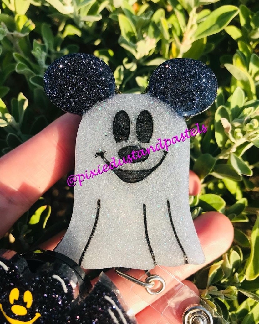 BOO!! Halloween Mickey Phone Grip or Badge Reel - Get Batty or Ghostly this Halloween with a new Phone Grip!