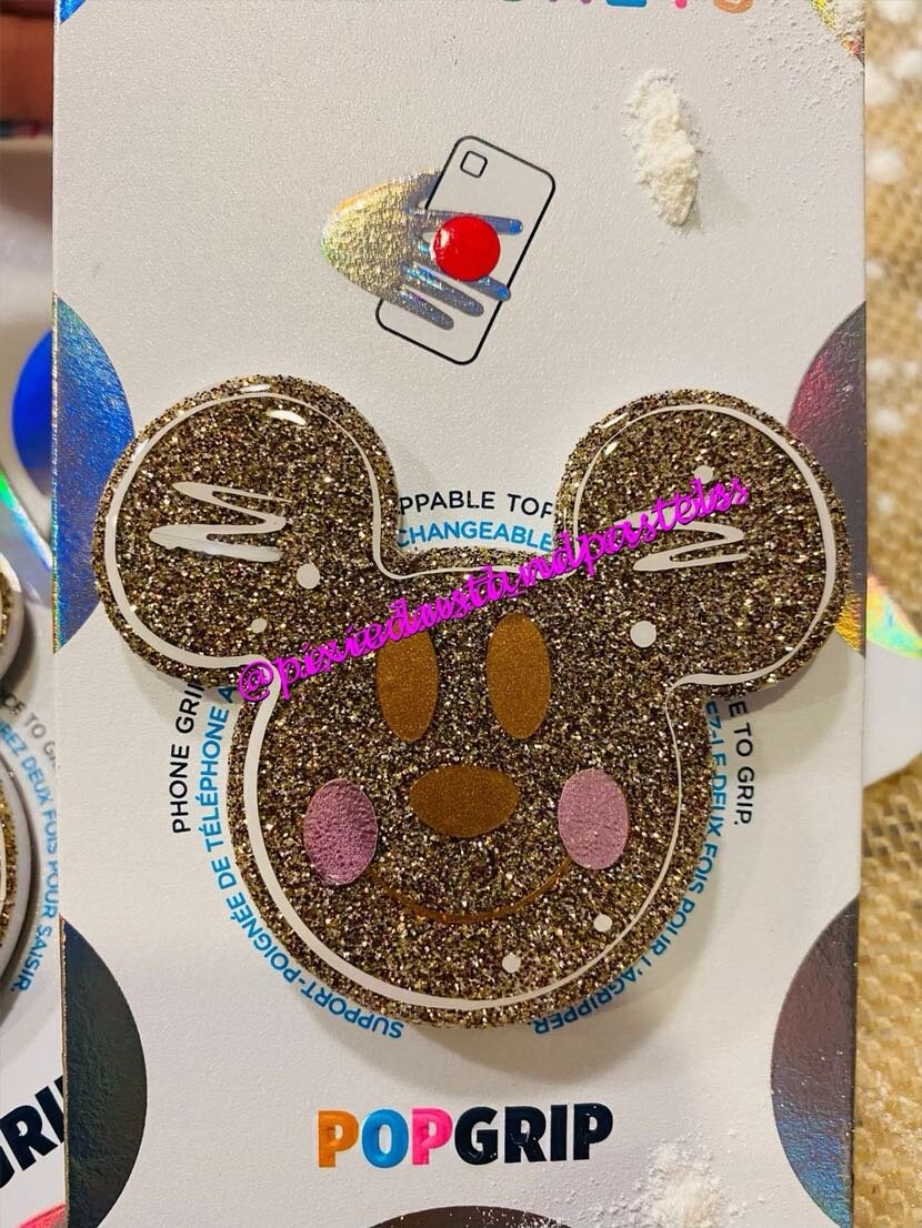 Freshly Baked! Gingerbread Mickey and Minnie Phone Accessory or Badge Reel - Holiday Sweets!