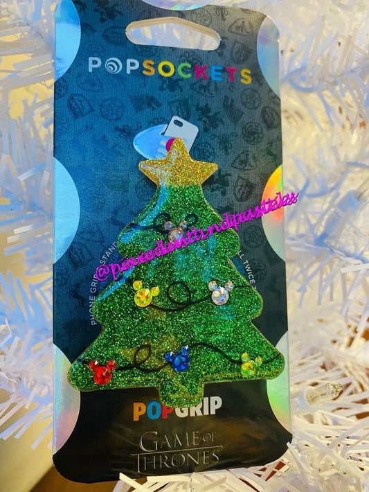 Oh Mickey Tree...Oh Mickey Tree....Mickey's Holiday Light tree Phone Accessory - Badge Reel - Ornament