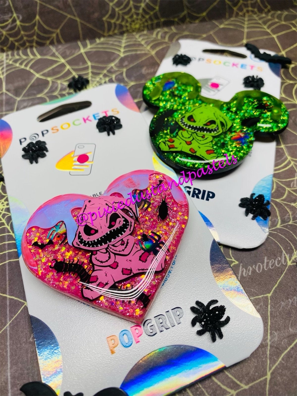 This is Halloween! Oogie Halloweentown Phone Grip or Badge Reel - Boogie down this Halloween with a new Phone Grip! Oogie's Bug Party!