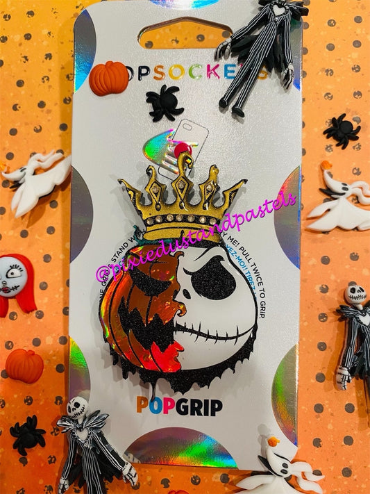 The Pumpkin King Mr. Jack - Mr. Skellington Phone Grip - NBC Halloweentown Phone Grip or Badge Reel - Nightmare