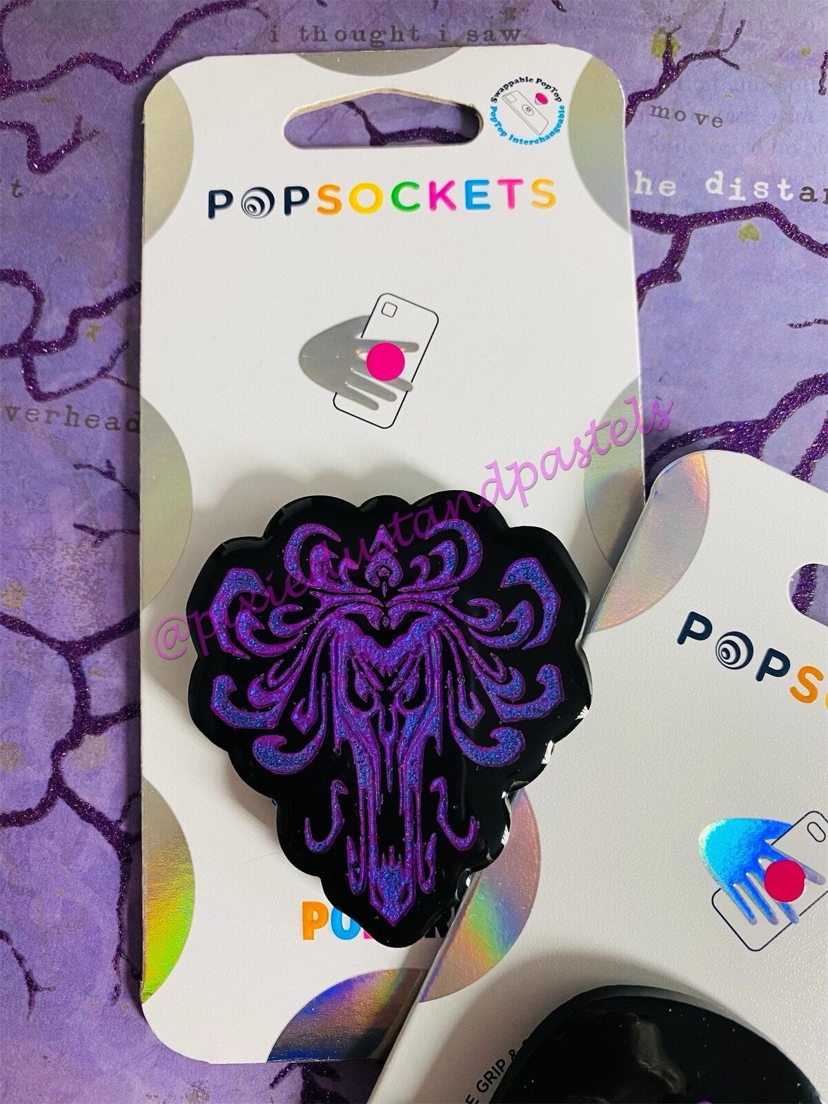 Haunted Mansion Duo - Haunted Mansion Doom Buggy Glow! - Haunted Mansion Wallpaper - Haunted Mansion - Phone Grip - Badge Reel