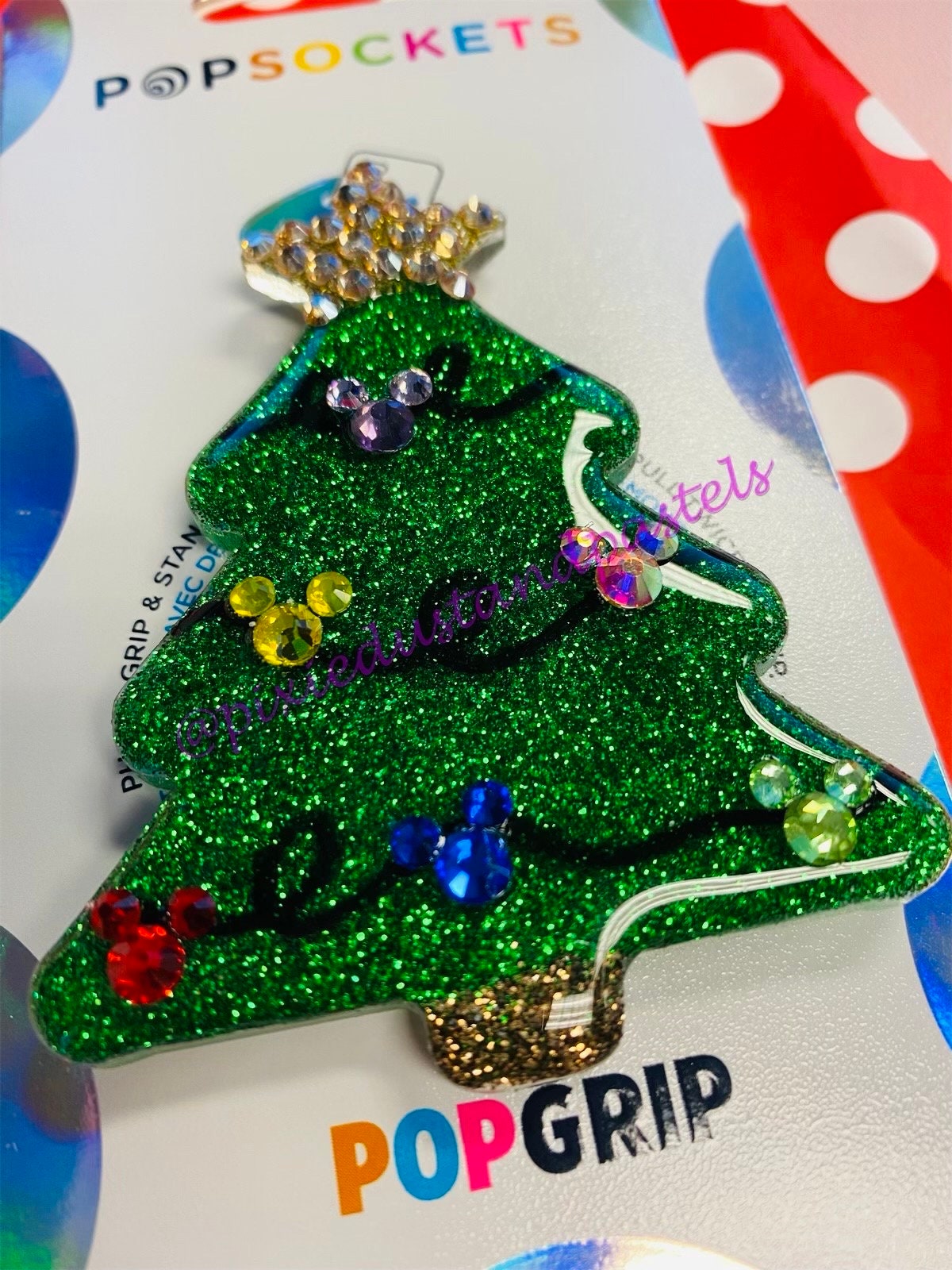 Oh Mickey Tree...Oh Mickey Tree....Mickey's Holiday Light tree Phone Accessory - Badge Reel - Ornament