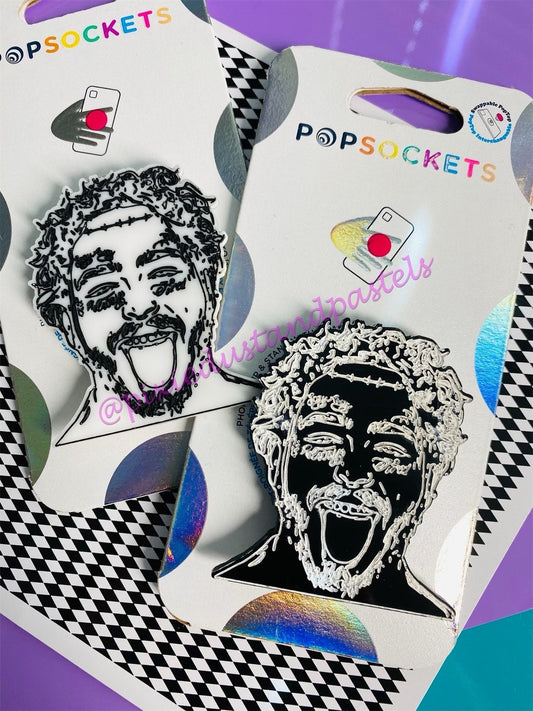 Posty’s Love Ya’ll So Much! Post design pop! Music Inspired Malone Phone Grip or Keychain - Custom colors!