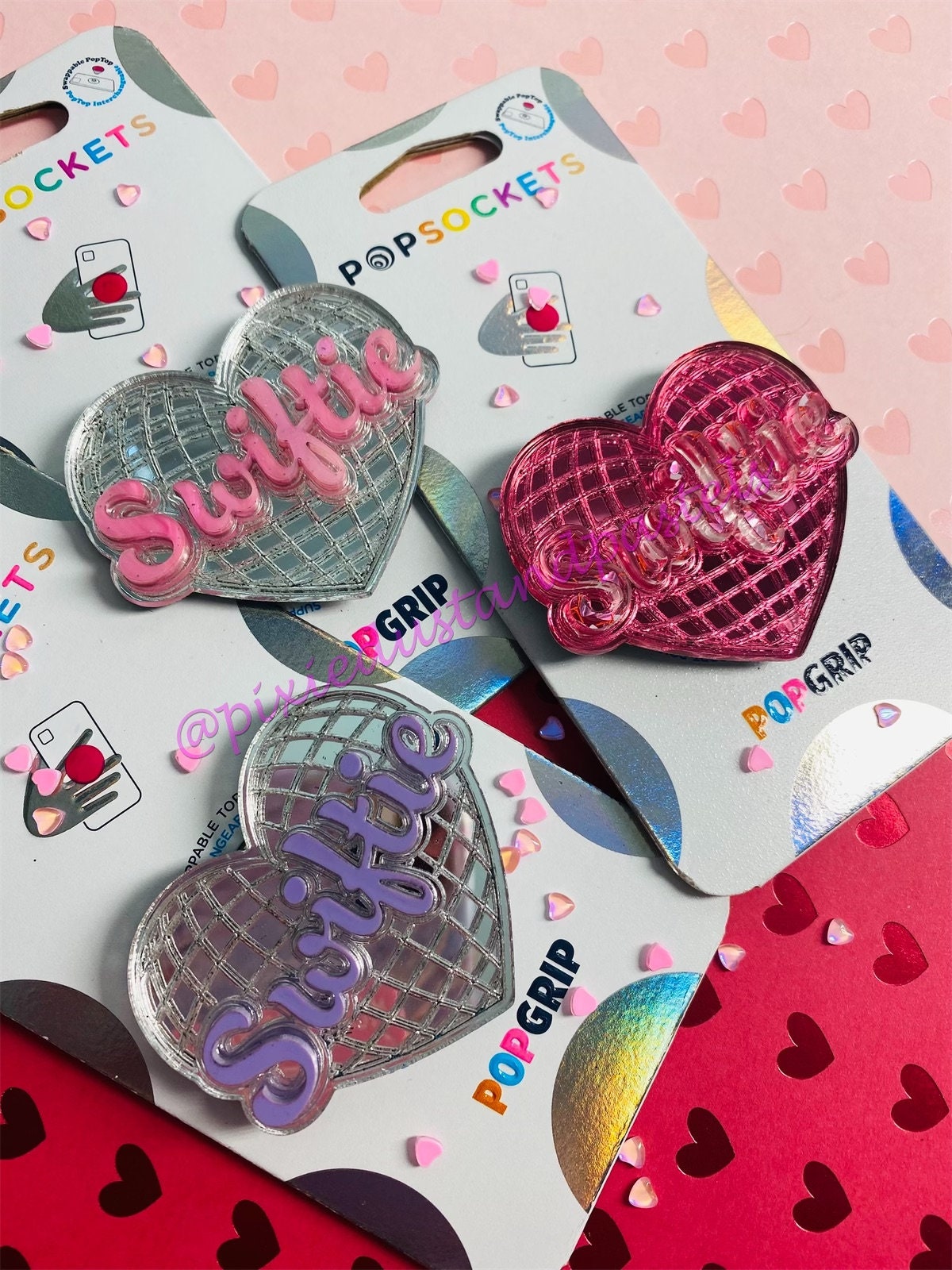 It’s a Swiftie Galentine!! Valentine Swiftie Disco Heart Phone Grip Pop! Socket for Phone