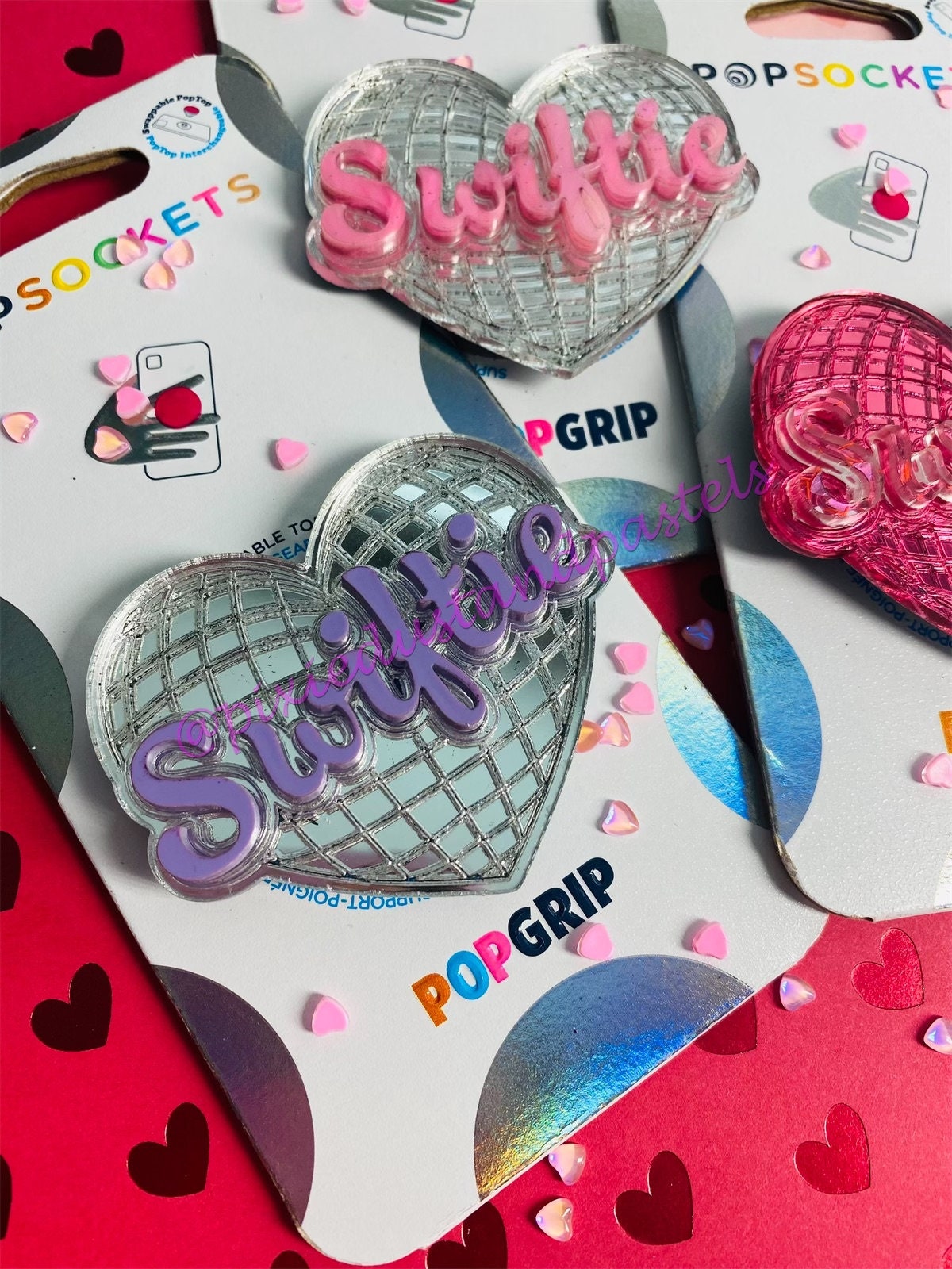 It’s a Swiftie Galentine!! Valentine Swiftie Disco Heart Phone Grip Pop! Socket for Phone