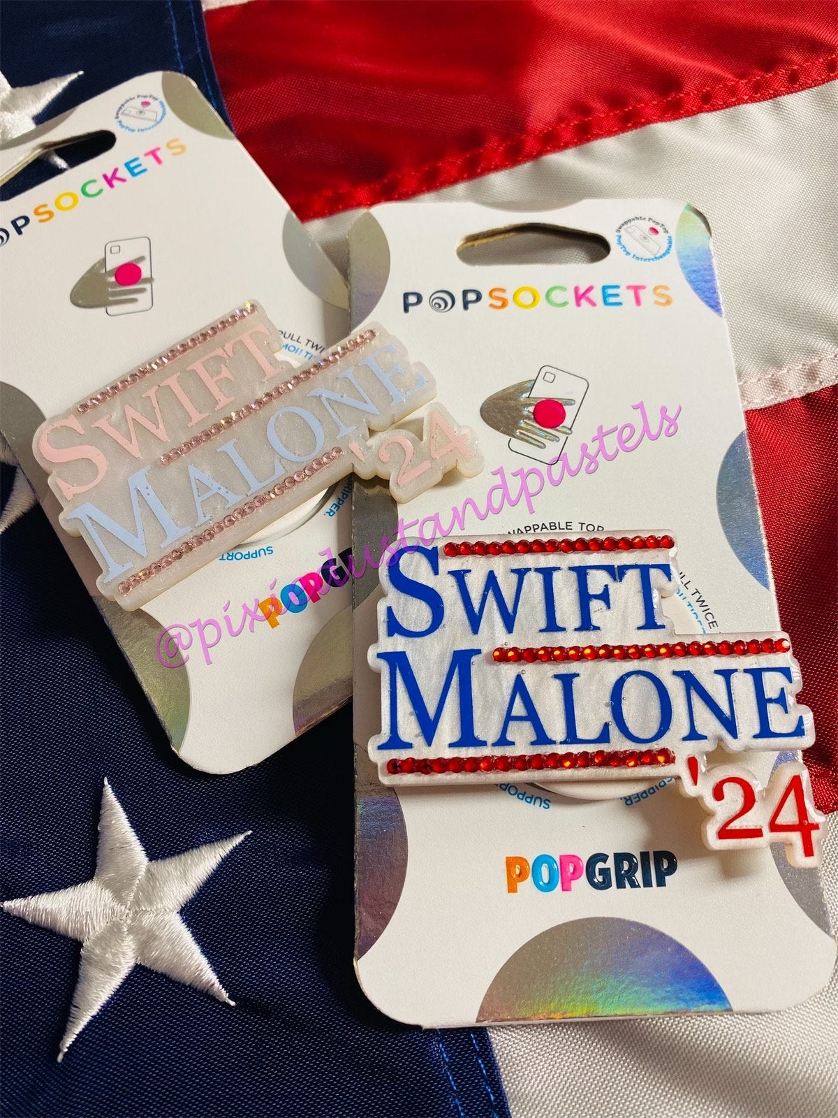 In my TTPD Era!! Swiftie and Malone Election Phone Pop! TS and Posty Music Inspired Phone Socket - American Fun Election design