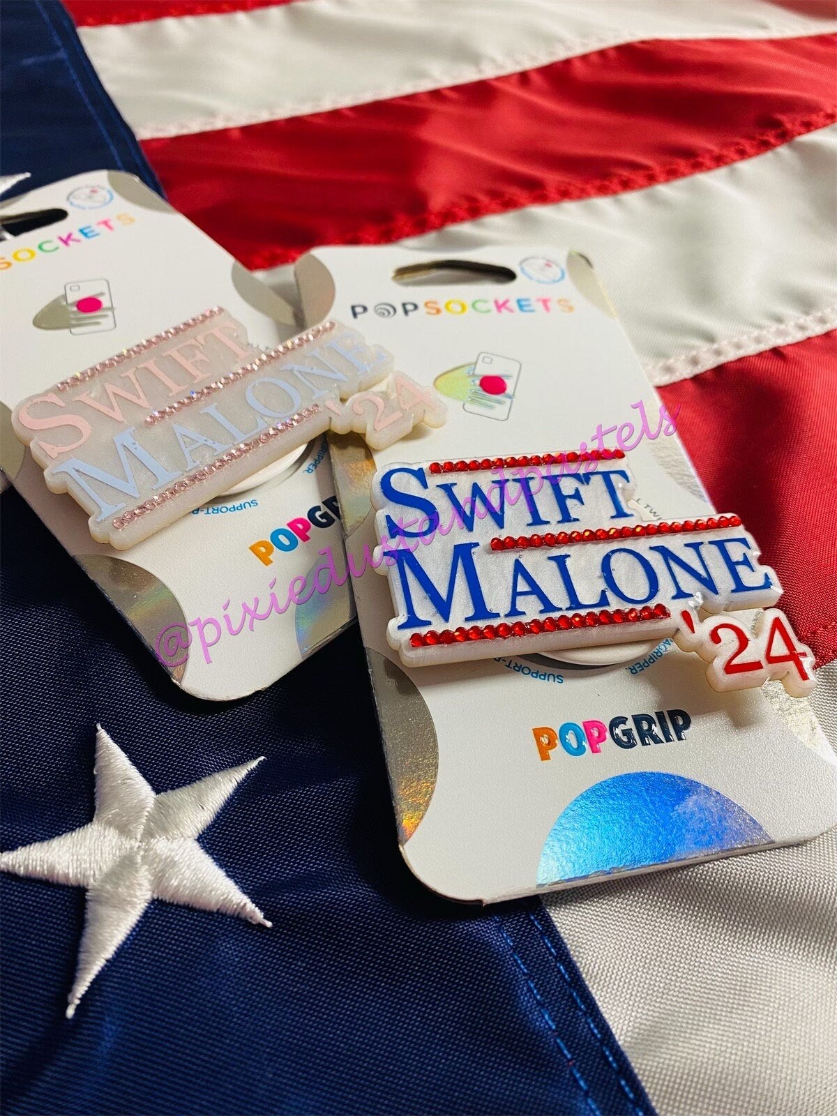 In my TTPD Era!! Swiftie and Malone Election Phone Pop! TS and Posty Music Inspired Phone Socket - American Fun Election design